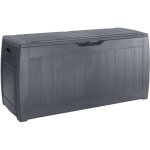 Ketter coffre de jardin hollywood en rsine - 270 l - gris