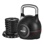 Kettlebell r�glable - vevor - avec 7 niveaux de poids 2 / 5 / 8 / 11 / 14 / 17 / 20 kg - pour entra�nement ...
