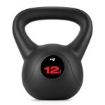 Kettlebell en vinyle antid�rapant 12 kg hop - sport bouilloire de poids avec poign�e halt�re � boule ...