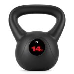 Kettlebell en vinyle antid�rapant 14 kg hop - sport bouilloire de poids avec poign�e halt�re � boule ...