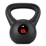 Kettlebell en vinyle antid�rapant 8 kg hop - sport bouilloire de poids avec poign�e halt�re � boule pour ...