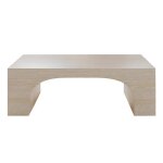 Keya - table basse arc marbre dingénierie couleur travertin Keya - table basse arc marbre dingénierie couleur travertin