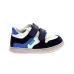 Baskets basses - kickers - kickmotion - marine - blanc - bleu - confort optimal