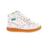 Kickers bottillons kickiconic blanc imprime festi ete
