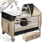 Lit parapluie b�b� 3 en 1 - kidiz - pliable - 0 � 3 ans - jusqu� 15 kg - matelas confortable - parois ...
