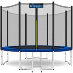 Kiduku trampoline � 427 cm kit complet avec filet de s�curit� �chelle housse de bord ancrage au sol et ...