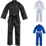 Kimono karaté noir - mytra fusion - uniforme karaté respirant et durable - hommes femmes enfants Kimono karaté noir - mytra fusion - uniforme karaté respirant et durable - hommes femmes enfants