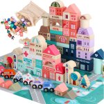 Kinderplay 115 pcs cubes bois ville & route ? jeu construction Éducatif dès 2 ans ? green series kp8464 ... Kinderplay 115 pcs cubes bois ville & route ? jeu construction Éducatif dès 2 ans ? green series kp8464 ...
