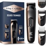 Tondeuse à barbe - king c gillette - sans fil - 3 sabots interchangeables - acier inoxydable - mixte Tondeuse à barbe - king c gillette - sans fil - 3 sabots interchangeables - acier inoxydable - mixte
