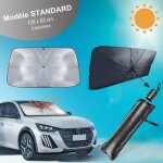 Kinston - parapluie uv - parasol voiture standard - pare soleil voiture avant - mod�le standard 128 x ...