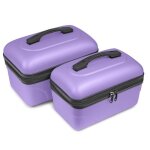 Kinston set de 2 grands vanity ? vanity case rigide - (lavande)