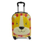 Kinston valise cabine à roulettes pour enfants bagages à motifs animaux : lion orange Kinston valise cabine à roulettes pour enfants bagages à motifs animaux : lion orange