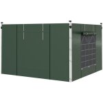 Kiosque - gazebo lot de 2 panneaux latraux pour tonnelle 3x3 3x6m fentre velcro impermable oxford ...