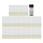 Kit de 100 bandelettes de test ph pour mesurer le ph de la salive de lurine et dautres liquides portable ... Kit de 100 bandelettes de test ph pour mesurer le ph de la salive de lurine et dautres liquides portable ...
