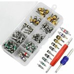 Kit 102 pi�ces noyaux de valve de climatisation r134a ? 100 valves + 2 outils de retrait