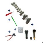 Kit 150 masses d?equilibrage � frapper jantes alu 5 - 30g + 100 valves tr413 - 414 + tire valve + d�monte ...