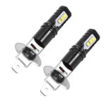 Kit 2 ampoules de phares  led h1 6000 k super white 6000 lm pour feux de route