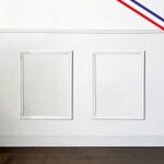 Kit de 2 moulures murales en bois - pin des landes - antoinette d - prt  coller et peindre - 99deco ...