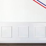 Kit de 3 moulures murales en bois pin des landes - prt  coller et peindre - florine - 3 mtres - 99deco ...