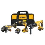 Kit 3 outils 18 volts : dcf620 - dch133 - dcg405 - dewalt - avec 2 batteries 20 et 40 ah 18v - chargeur ...