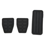 Kit de 3 plaquettes de pédale daccélérateur de frein dembrayage en caoutchouc noir flexible et résistant ... Kit de 3 plaquettes de pédale daccélérateur de frein dembrayage en caoutchouc noir flexible et résistant ...