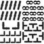 Kit de 40 raccords dirrigation goutte � goutte pour tube de 16 mm 10 t�s 10 raccords 10 coudes et 10 ...