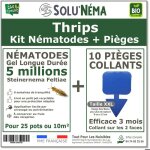 Kit de lutte biologique - nmatodes - 5 millions - 10 piges xxl - traitement extrieur - anti - thrips ...