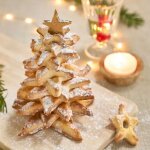 Kit 6 emporte - pi�ces �toiles no�l 3d inox 2 - 16cm h25cm pradel france