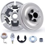 Kit de 7 pi�ces pour tron�onneuse ms170 ms180 ms210 ms230 ms250 tambour dembrayage pignon roulement engrenage ...