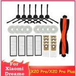 Kit daccessoires 27 pi�ces pour xiaomi dreame x20 pro / x20 pro plus robot aspirateur pi�ces de rechange ...
