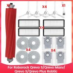Kit daccessoires pour aspirateur pour roborock qrevo s / qrevo maxv / qrevo s / qrevo plus robtic brosse ...