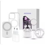 Kit daccessoires - massilia tech - iphone 16 pro max - coque transparente - chargeur 20w - couteurs ...