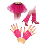 Kit accessoire rose fluo annes 80 adultes