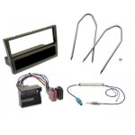 Kit adaptateur autoradio 1din avec vide - poche noir opel agila / combo c / corsa c / meriva / tigra ...
