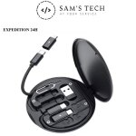 Kit adaptateur usb c 9 - en - 1 chargeur multi - connecteurs tui de voyage compact