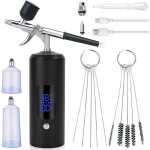 Kit a�rographe complet avec compresseur usb chargement sans fil portable pour nail art tatouage maquillage ...