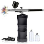 Kit aérographe avec compresseur portable sans fil mini air brush kit pour peinture tatouage nail art ... Kit aérographe avec compresseur portable sans fil mini air brush kit pour peinture tatouage nail art ...