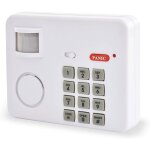 Kit alarme sans fil avec sir�ne et d�tecteur de mouvement d�tection 100�et 5 m sir�neclavier et bouton ...