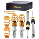 Kit amortisseurs combin�s filet�s pour renault clio 3 mk3 2005 - 2012 r�glable kit amortissement