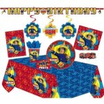 D�coration kit anniversaire sam le pompier ( cde 9 ) party set 64 pi�ces en bo�te num�ro darticle : dpa9050111 ...