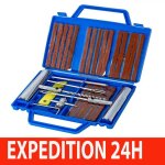 Kit anti - crevaison kit réparation pneu tubeless de luxe auto moto + 20 meches Kit anti - crevaison kit réparation pneu tubeless de luxe auto moto + 20 meches