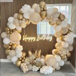 Kit darc de ballons en sable pour anniversaire 185 pièces avec ballons métalliques dorés pour décoration ... Kit darc de ballons en sable pour anniversaire 185 pièces avec ballons métalliques dorés pour décoration ...