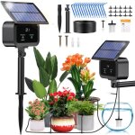 Kit arrosage automatique solaire pour jardin systeme dirrigation goutte  goutte avec minuterie + tuyau ...