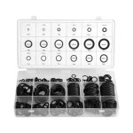 Kit assortiment de joints toriques en caoutchouc - noir - joint torique rondelle - plomberie hydraulique ...