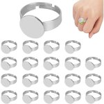 Kit de fabrication de bagues : base plate de 12 mm ajustable en acier inoxydable pour la cr�ation de ...