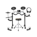 Kit de batterie lectronique pour dbutant - alightup - 4 pads de 18 cm 3 cymbales de 25 cm 150 sons ...