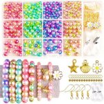 Kit de fabrication de bijoux adultes - perles iris�es pour cr�ation de bracelets et artisanat loisir ...