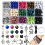 Kit de fabrication de bijoux en pierre 473 pièces kit de fabrication de bracelets en pierre de cristal ... Kit de fabrication de bijoux en pierre 473 pièces kit de fabrication de bracelets en pierre de cristal ...