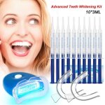 Kit de blanchiment des dents dentaire professionnel home kit systme de blanchiment dentaire - 10x3ml ...