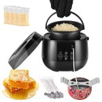 Kit fabrication bougies cire dabeille ? led 30 - 125c 50 mches 4 parfums cadeau de bougies artisanales ...